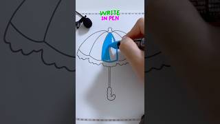 asmrMarker coloring umbrella practice relaxing asmr [upl. by Enorahs]