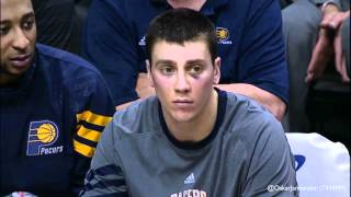 AJ Price messes with Tyler Hansbrough on the bench 29312 [upl. by Estell]