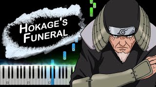 Grief and Sorrow  Hokages Funeral from Naruto Piano Tutorial [upl. by Schuler519]