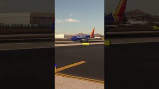 KPHX Phoenix Sky Harbor  PMDG 737 Takeoff Rwy 26  Microsoft Flight Simulator [upl. by Sidnac]