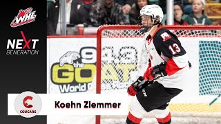 WHL NEXT GENERATION  Koehn Ziemmer  Prince George Cougars [upl. by Htebazile]