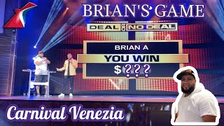 Carnival Venezia Deal or No Deal with Joey Brian A Game [upl. by Niffirg]