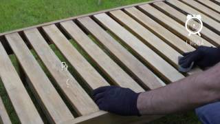 Tutorial  Cómo restaurar tu reposera de madera ¡Muy fácil [upl. by Naerol]