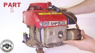 Saving a Flooded and Seized Honda Lawnmower Engine Part 1 [upl. by Merfe233]