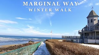 4K Winter on Marginal Way  Ogunquit amp Perkins Cove 4K Scenic Coastal Walking Tour with Binaural 🎧 [upl. by Enavi907]