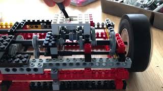 LEGO 8880 Supercar  Testing the 4Speed Gearbox [upl. by Sutit299]