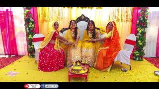 हल्दी रस्म  Haldi Ceremony  Haldi Function  Kanchan amp Geeta  Marwari Royal Wedding [upl. by Ainel82]