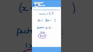 Factorising Quadratics gcsemaths gcse factorise factorising algebra foundation quadratic [upl. by Paz]