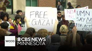 ProPalestinian protests at University of Minnesota continue after 9 students arrested [upl. by Leahcimnoj812]