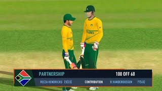 1️⃣0️⃣0️⃣ Runs Partnership bw Reeza Hendricks amp Rassie van der Dussen In RC 24 [upl. by Ettenotna269]