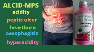 ALCIDMPS Liquid  digestive  peptic ulcer gastritis heartburn oesophagitis hyperacidityGas [upl. by Enihpesoj]