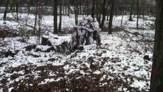 ghillie suit test 1  snowwmv [upl. by Alroi]