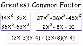 How To Factor The Greatest Common Factor In a Polynomial  Algebra [upl. by Aicatsan726]