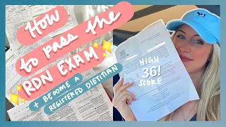 How to PASS THE RDN EXAM ✏️  Essentials Study Schedule amp Tips [upl. by Luoar]