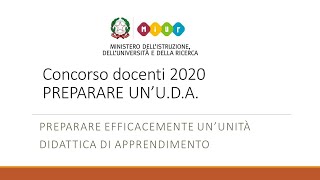 CONCORSO 2021 COME PREPARARE UNUDA [upl. by Tertius59]