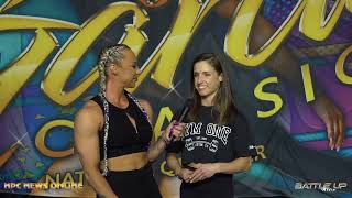 Missy Truscott interviews Amber Steffen at the NPC Adela Garcia Classic [upl. by Navert]