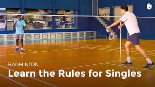 Singles Rules  Badminton [upl. by Yde]