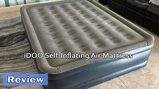 iDOO SelfInflating Air Mattress Review  Should You Buy [upl. by Nesnah]