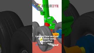 Landing Gear analysis simulation using RecurDyn [upl. by Sinnoda989]