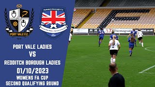 Borough Ladies  Port Vale v Redditch Borough [upl. by Pulchi852]