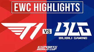 T1 vs BLG Highlights ALL GAMES  EWC 2024 Quarterfinals  T1 vs Bilibili Gaming [upl. by Oderfliw]