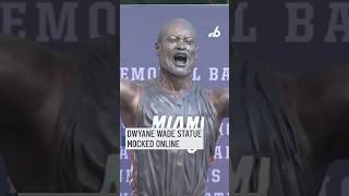 Miami Heat roasted on social media for unrecognizable Dwyane Wade statue [upl. by Anomahs855]