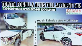 Total loss Toyota Corolla Altis car repair please watching for full video 🙏❤️viral watch [upl. by Buffy]