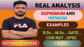 🔴 Real analysis  supremum and Infimum of a set some examples  questions of supremum and Infimum [upl. by Halihs]