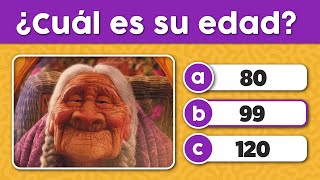 ADIVINA LA EDAD DEL PERSONAJE DE DISNEY 😮👀 [upl. by Riabuz]