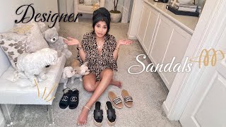 2024 Designer Wedge Sandals Review Hermes Eze 30 Dior Dway Chanel [upl. by Mechling]