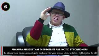 Isaac Mwaura Accuses Foreigners of Inciting Protests [upl. by Lubow]