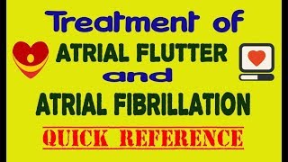 Atrial Flutter amp Atrial Fibrillation  Treatment  Quick Reference  PharmCept [upl. by Anelegna]