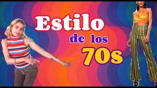 MODA DE LOS 70 PARA MUJERES  como vestir moda setentera [upl. by Eirovi]