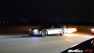 870WHP ZR1 VS 800WHP GT500AUTO W 1000whp Supra [upl. by Ekard]