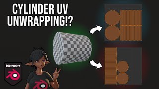 How to UV Unwrap a Cylinder in Blender for Beginners [upl. by Manard]