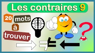 Les antonymes  le contraire des mots  Enrichir son vocabulaire français [upl. by Laefar110]