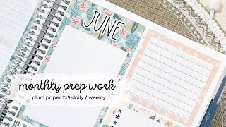 Plum Paper 7x9 Monthly Weekly Daily Plan with Me [upl. by Nitz181]