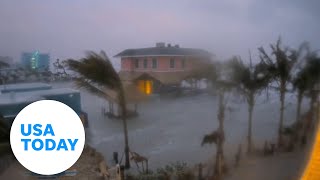 Margaritaville cam Storm surge at Fort Myers ahead Milton landfall  USA TODAY [upl. by Eliak]