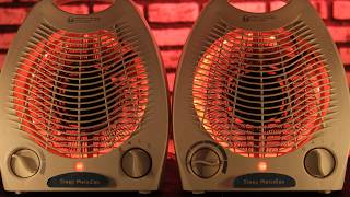 SLEEP FAST 😴 Intense and Deep Twin Fan Heater Sounds with Metal Fan Noise [upl. by Noval]