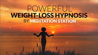 Powerful Weightloss amp Exercise Sleep Hypnosis Guided Meditation Program Yourself to Lose Weight [upl. by Ollopa]