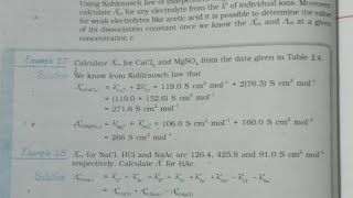 calculate limiting molar conductivity for cacl2 and mgso4 from the data given in the table 24 [upl. by Eijneb]