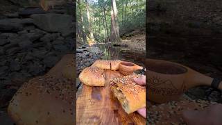 Tavuk Fajita Ekmeği 🥖  Cooking Chicken Fajita Bread Outdoors [upl. by Fisch]