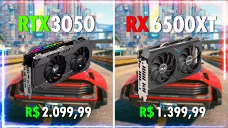 RTX 3050 vs RX 6500 XT  TESTE FPS EM 7 JOGOS 2022 [upl. by Cherilynn340]