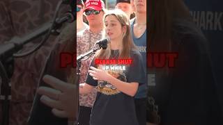 She told everyone to shut up and got “DESTROYED” ❓❌✅charliekirk donaldtrump [upl. by Everard]