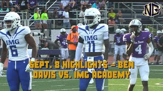 Notre Dame football targets and prospects compete in IMG Academys win against Ben Davis [upl. by Leciram]