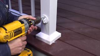 How to Install Aluminum Railings Stairs [upl. by Dnomhcir]