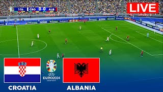 CROATIA vs ALBANIA I UEFA EURO 2024 I FOOTBALL MATCH  REALISTIC PES [upl. by Raf]