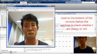 Demonstration  Drowsiness Detection System with Matlab [upl. by Lindbom]