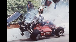 1990 CART Indianapolis 500 practice crash Johnny Rutherford [upl. by Skvorak]