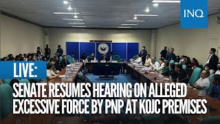 LIVE Senate resumes hearing on alleged excessive force by PNP at KOJC premises  Aug 19 [upl. by Zetra]